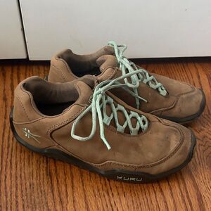 Kuru Chicane Athletic Shoes Womens Size 7 Medium Brown Suede Sneakers